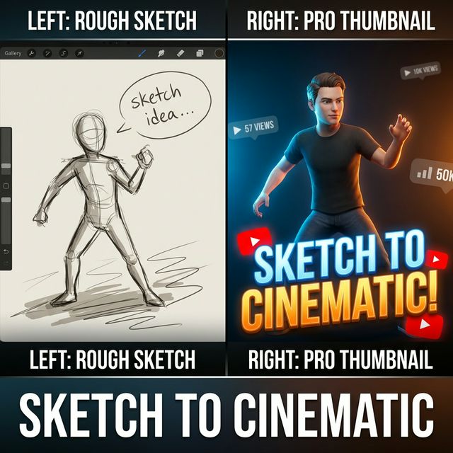 Sketch to Pro Transformation